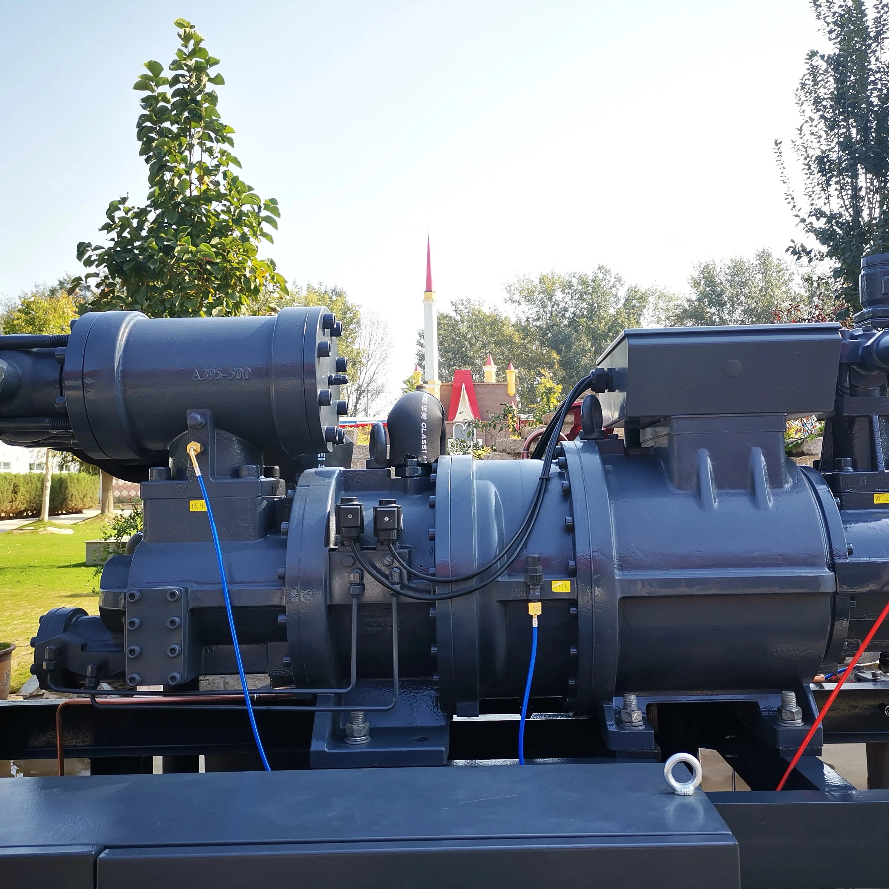 Factory Supply 50hp Condensing Units For Refrigeration System Blast Freezer Screw Compressor Air-cooled Condensing Unit