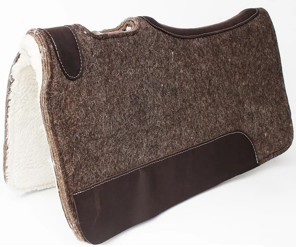 Wool Saddle Blanket Fashionable & Comfortable moisture wicking Manufacturer of Acrylic Pad Australian shaped saddlecloth