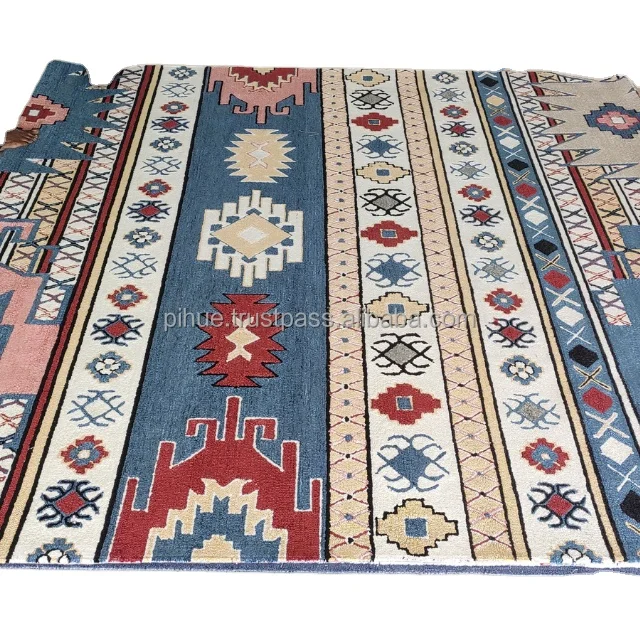 Modern Design Custom Large Area Living Room Bedroom Carpets Rugs High Quality Durable Felt Carpet Rectangle Geometric Everyday