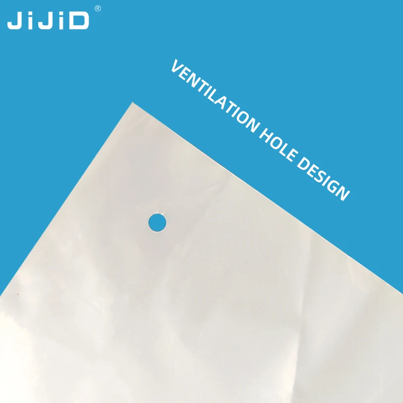 JIJID PLA Biodegradable Self Sealing Degradable Packaging Bag Biodegradable Self-Adhesive Bag
