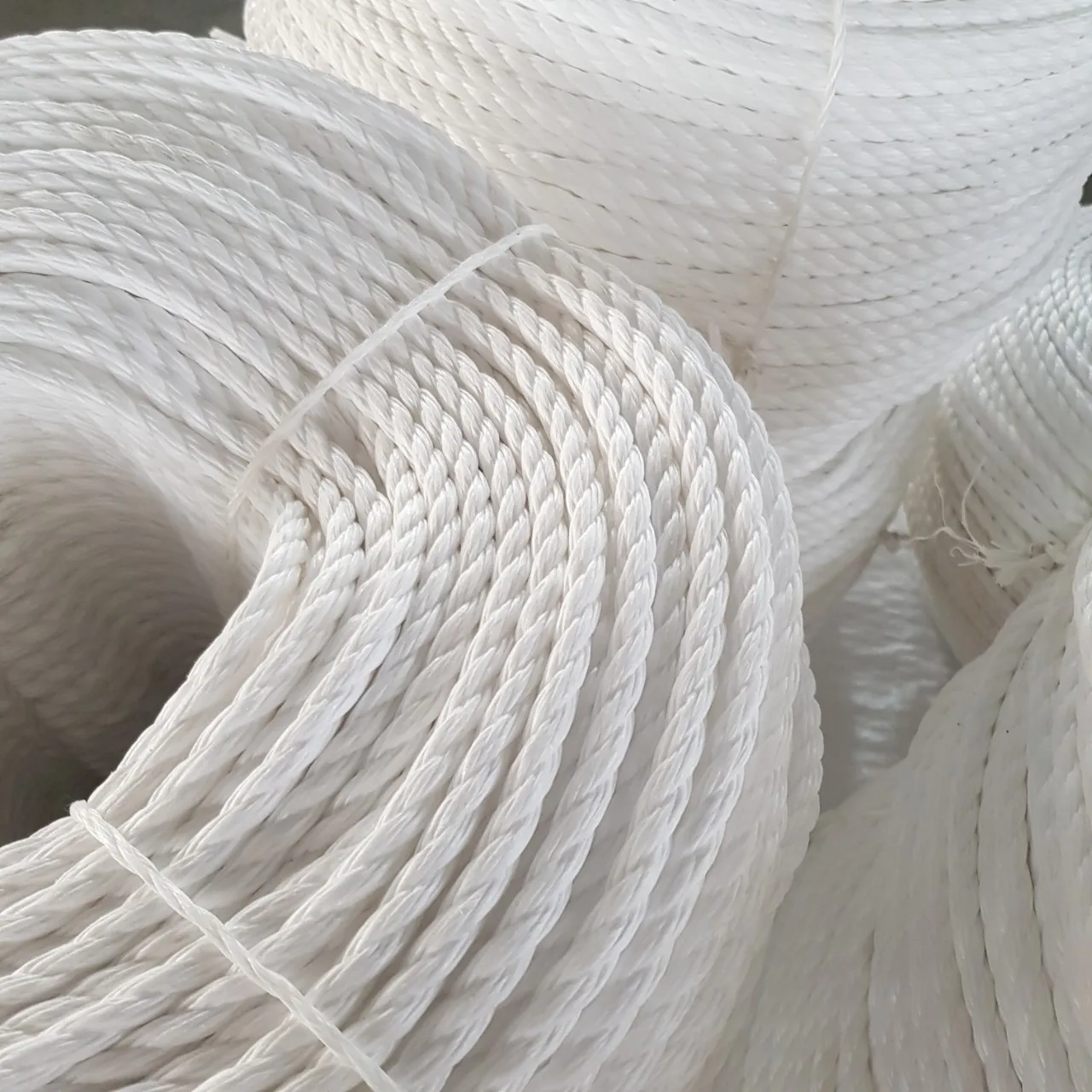 Wholesale High Quality UV Protected 3 Strand PP Danline Twisted Rope 6mm and 8mm Polypropylene Fiber Best Made in Vietnam