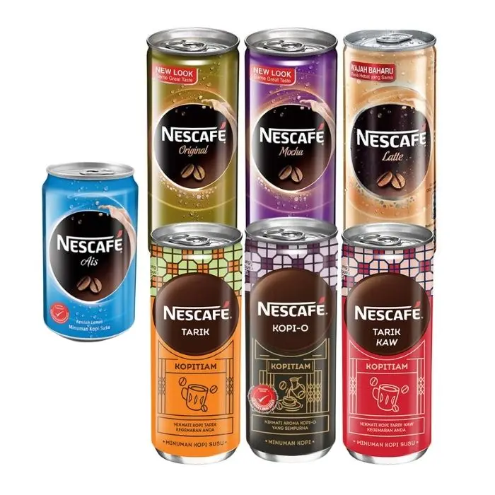 Best Deals Cheapest Price Blended Coffee Type Latte Cream Flavor 240ml Volume Coffee Tinned Packing Carton with Shrink