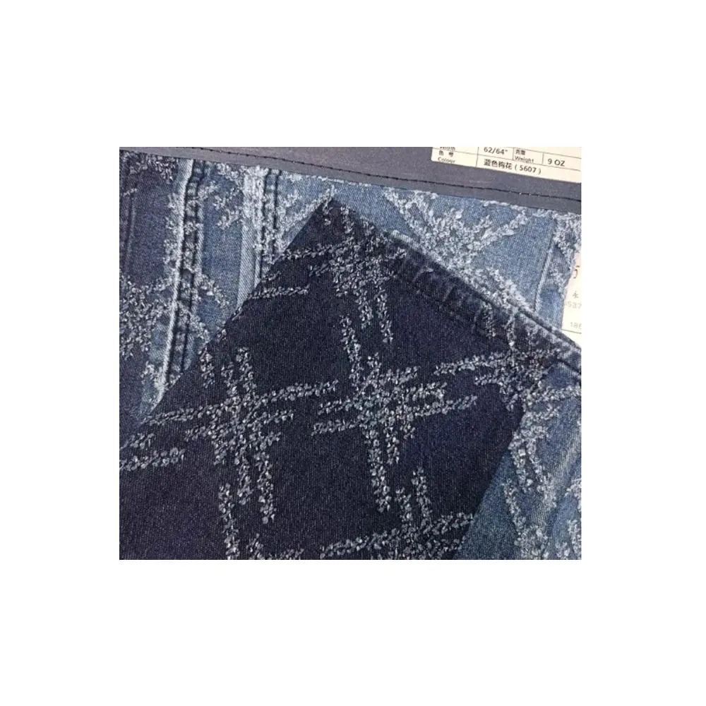 2563 Wholesale price woven 9.8oz rolls of cotton polyester elastane denim jeans fabric
