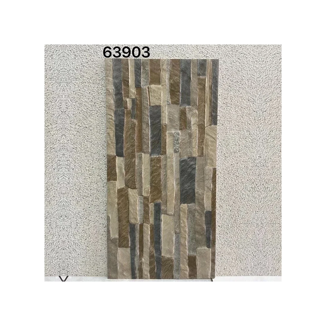 New design vintage unbreakable non slip digital glazed rustic decorative outdoor stone brick ceramic exterior wall tiles