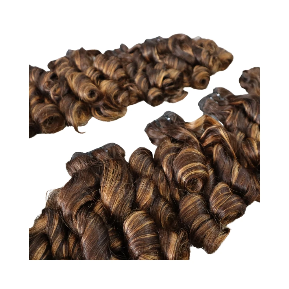 MILAN HAIR Bouncy Curls Short Human Hair Wigs with Bangs Glueless Pixie Cuts Wigs for Women 14 inch Bouncy Curls Human Hair Wigs