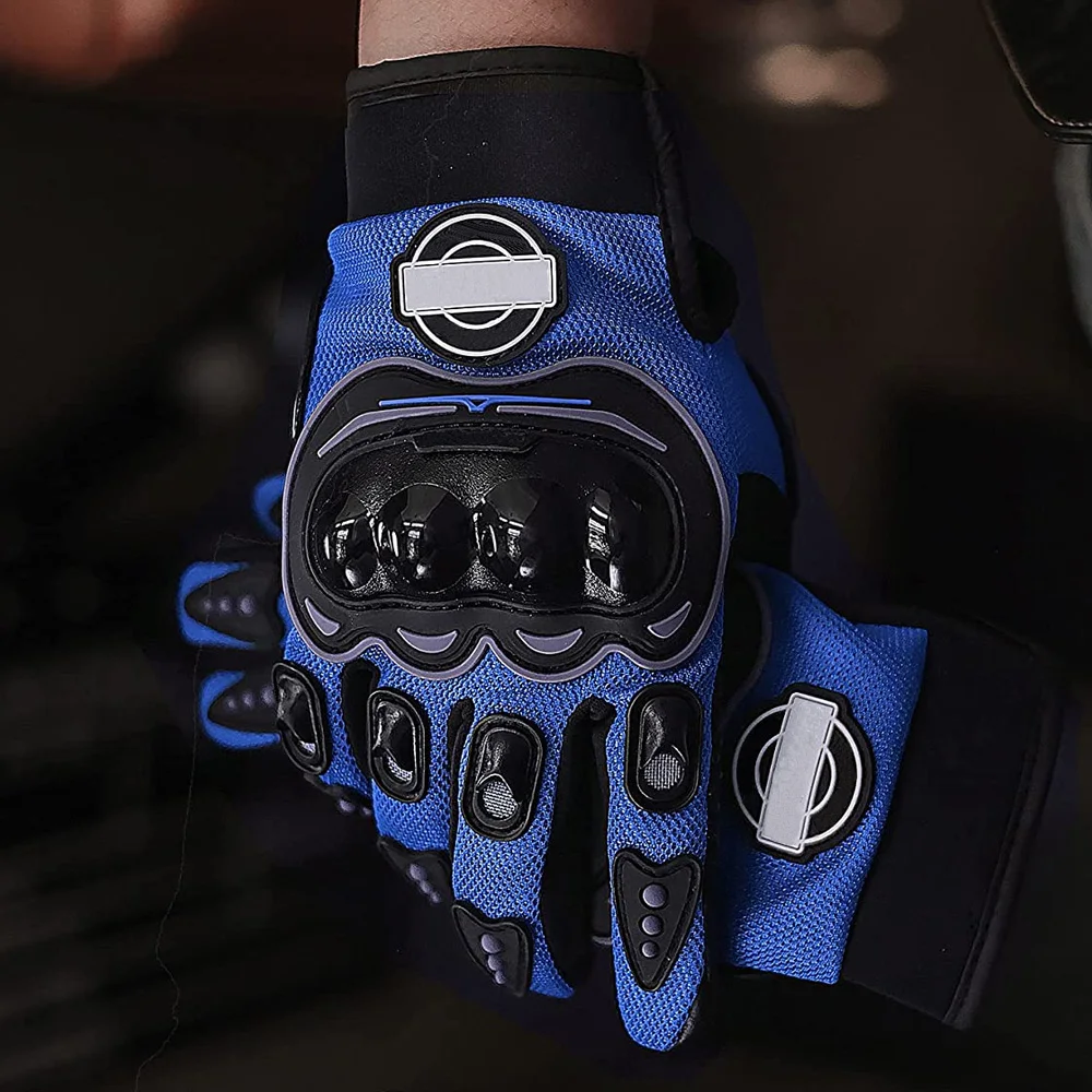 Professional Full-Finger Motorbike Riding Gloves New Design Anti-Slip Genuine Leather Protective for Winter Riding