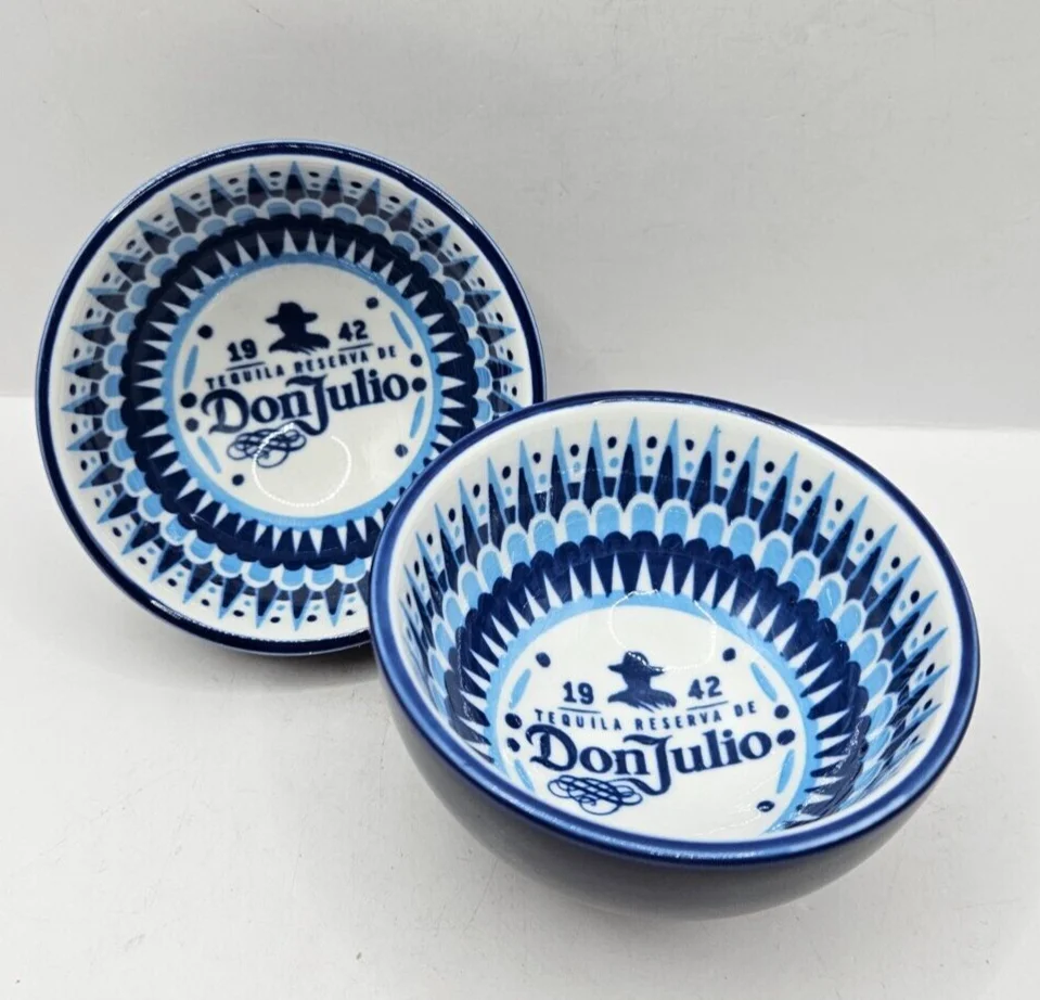 Don Julio Salt Bowl Blue Tequila 1942  Don Julio Tequila Reserve Bowl Guacamole Salsa Lime Dish Since 1942