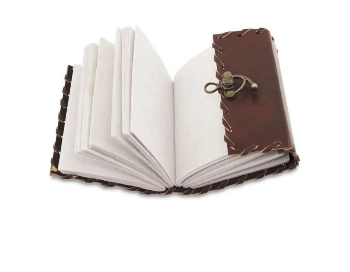 Small Single Latch Pocket Size Leather Cover Journal Notebook Diary With Handmade Paper small pocket journals latch journals