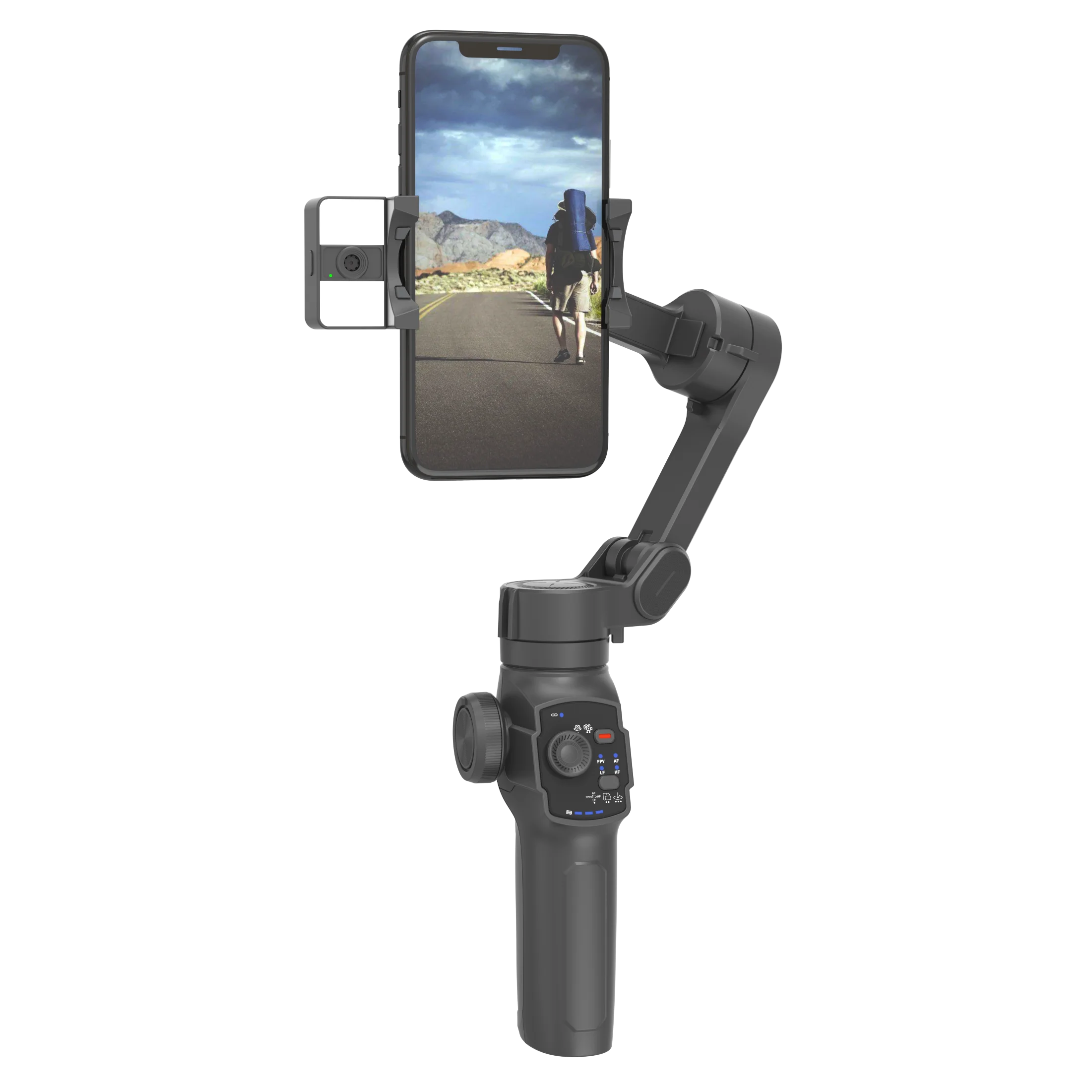 Built in extension gimbal stabilizer L9 3 axis for phone with AI tracking