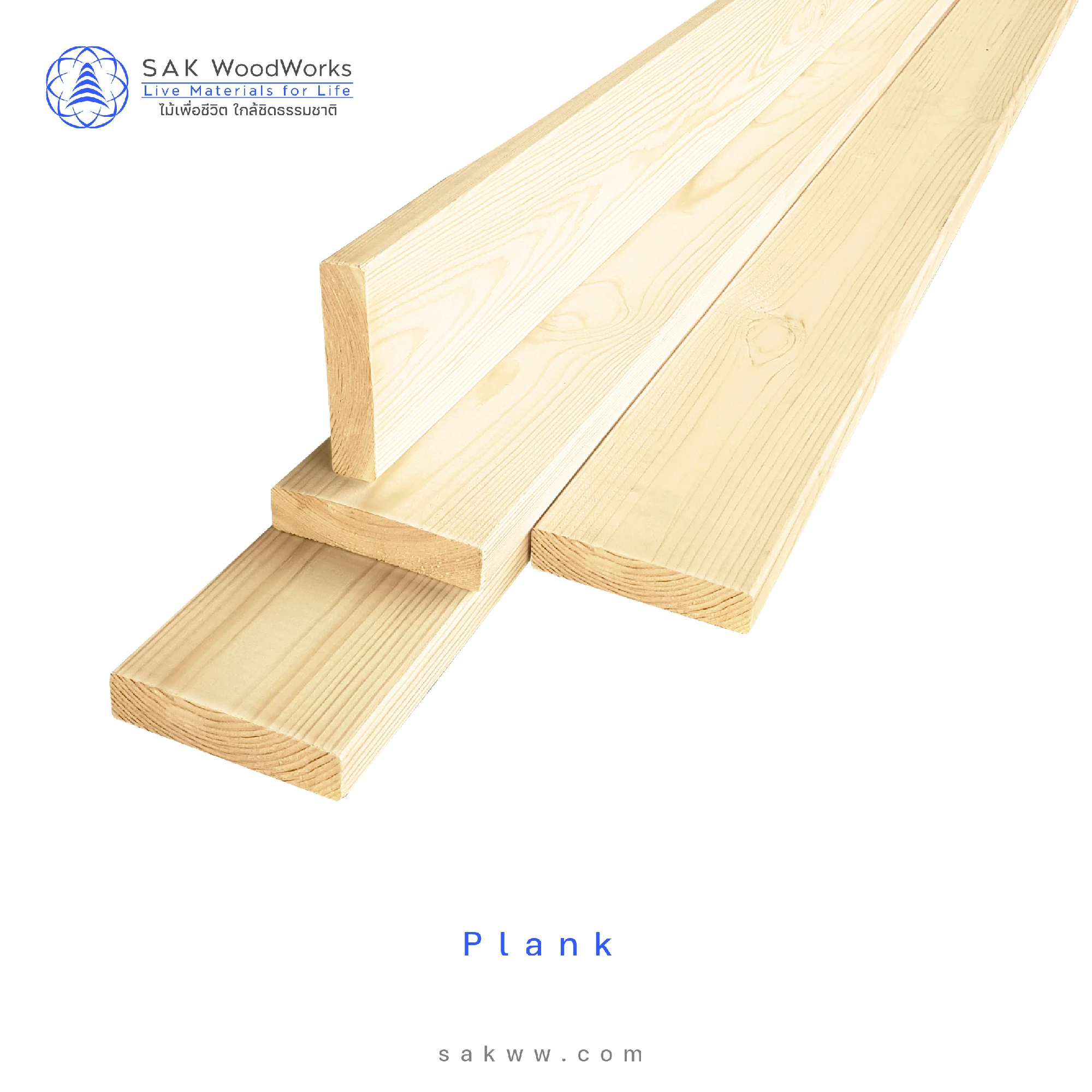 Northern Pine & Spruce Planks (20 mm. x 96 mm. x 6 m.) Best Seller For Furniture, Decking, Decoration by SAK WoodWorks