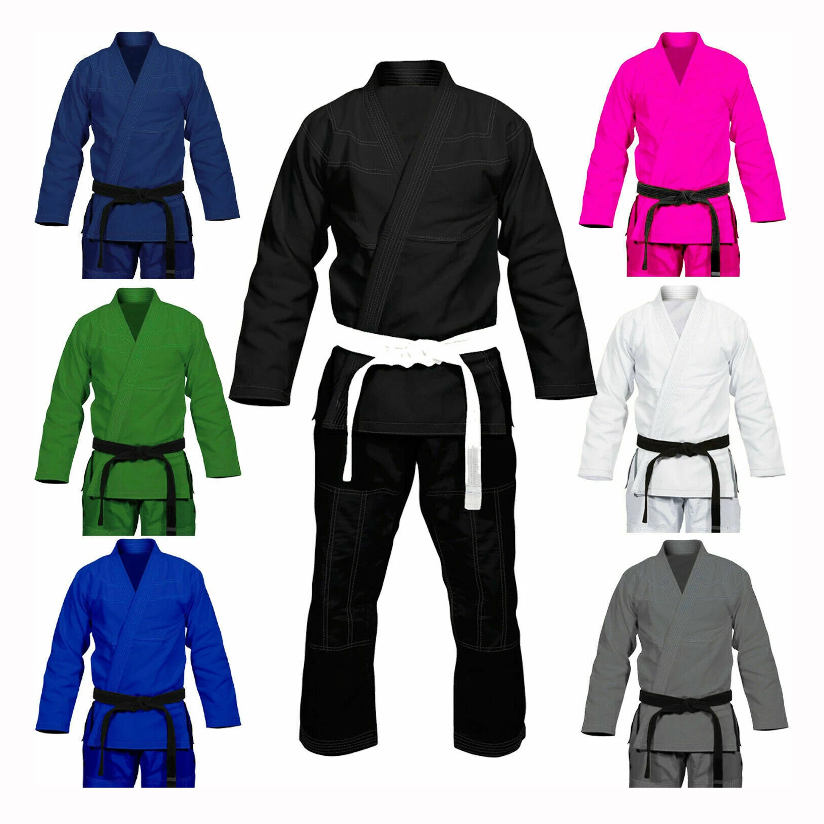 Bjj kimonos without any logo or label Full blank Bjj gis bulk buy to make your customized brand or your club`s team sign