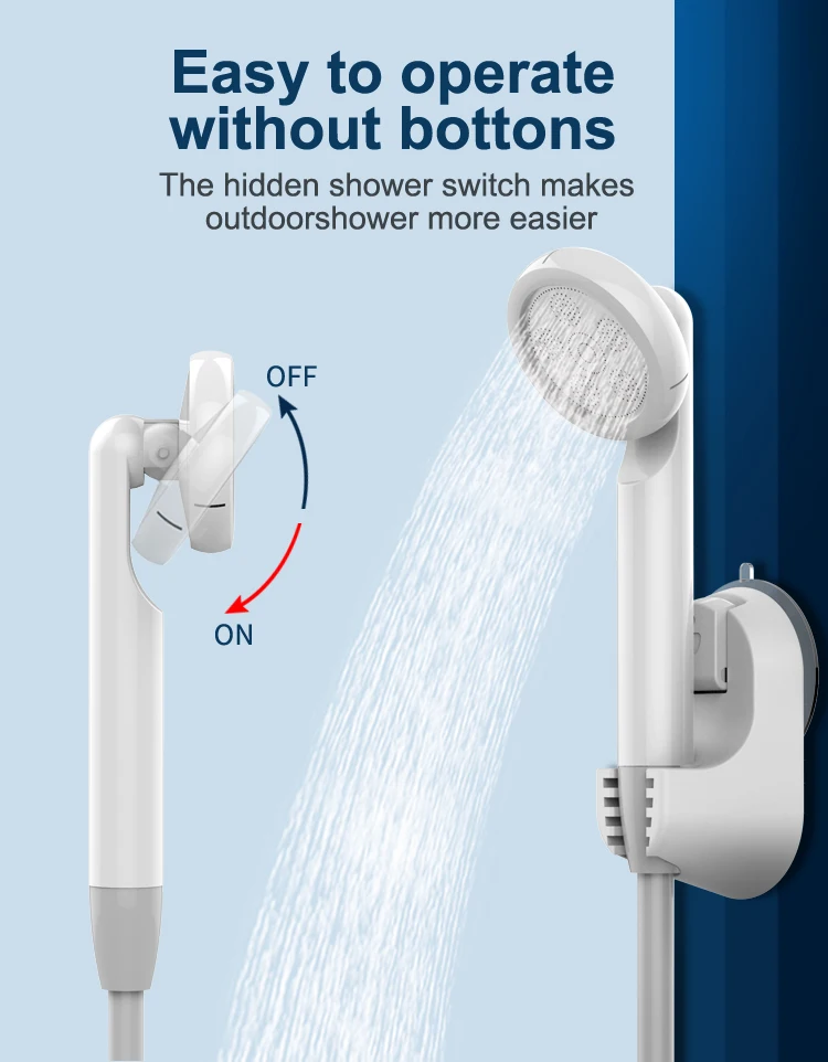 Portable Shower pump USB Rechargeable beach garden hiking fishing car RV road dog child handheld mobile shower