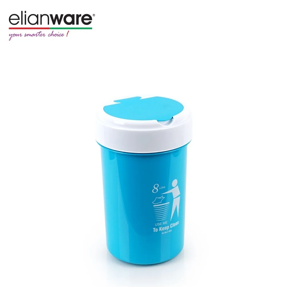 Elianware 8 Liter And 17 Liter Big Capacity Dustibin Home Style Plastic Plastic Wastebin With Cover Trashbin Garbage bin
