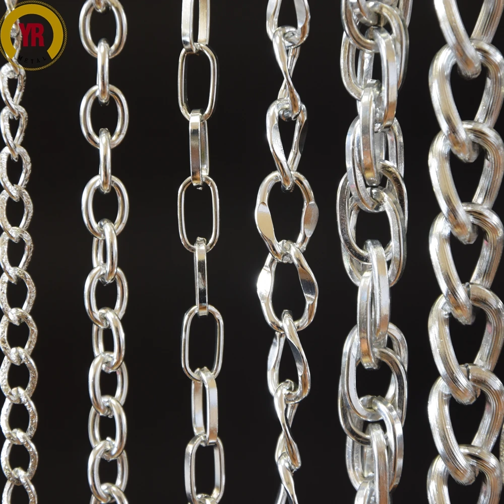 wholesale decorative metal aluminum chains for restaurant ceiling bag clothes space divider