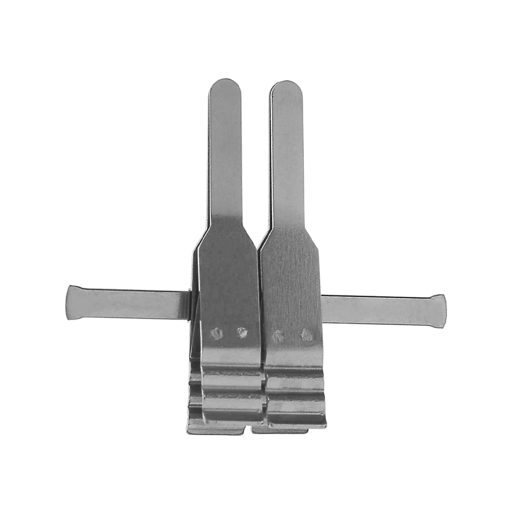Hand Applied Approximator Clamp Flat Jaws Double Without Frame Vessel Microvascular Clamps