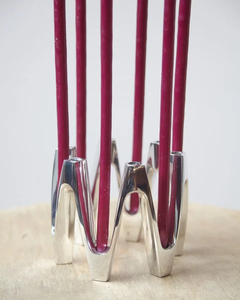 Antique Design Metal Candles Holders Silver Glossy Luxury Candle Pillar Holder Handmade Tabletop Centerpiece Candleholder