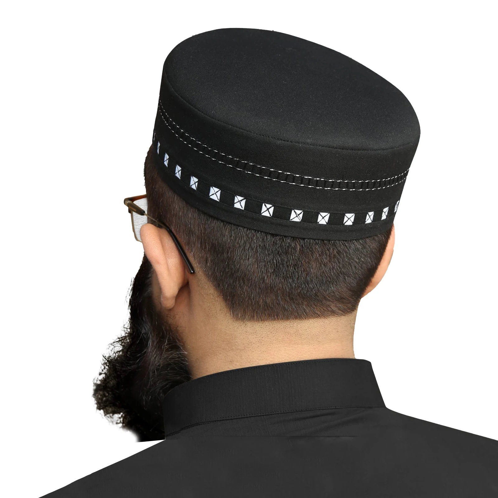 Best Price Wholesale Muslim Prayer Cap Islamic Arab New Fashion Customized Breathable Hats Classic New Color Namaz Caps for Men