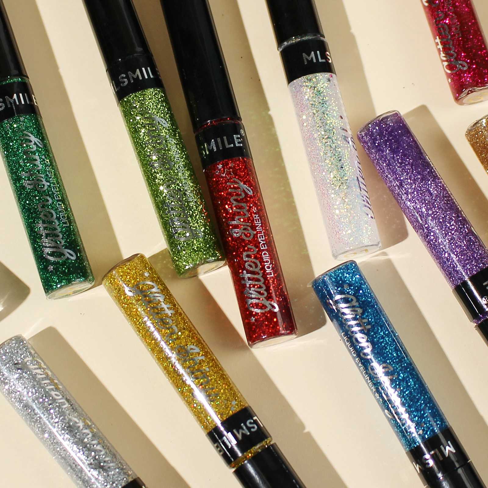 MLSMILE wholesale shiny eyeliner for eyelash extensions eye liner private label waterproof glitter eyeliner
