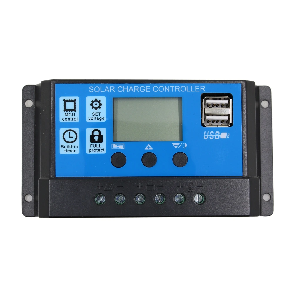 PWM Солнечный контроллер 10A-60A MPPT светодиодный дисплей 12V/24V система вольта для солнечной системы Макс PV Вольта 12V
