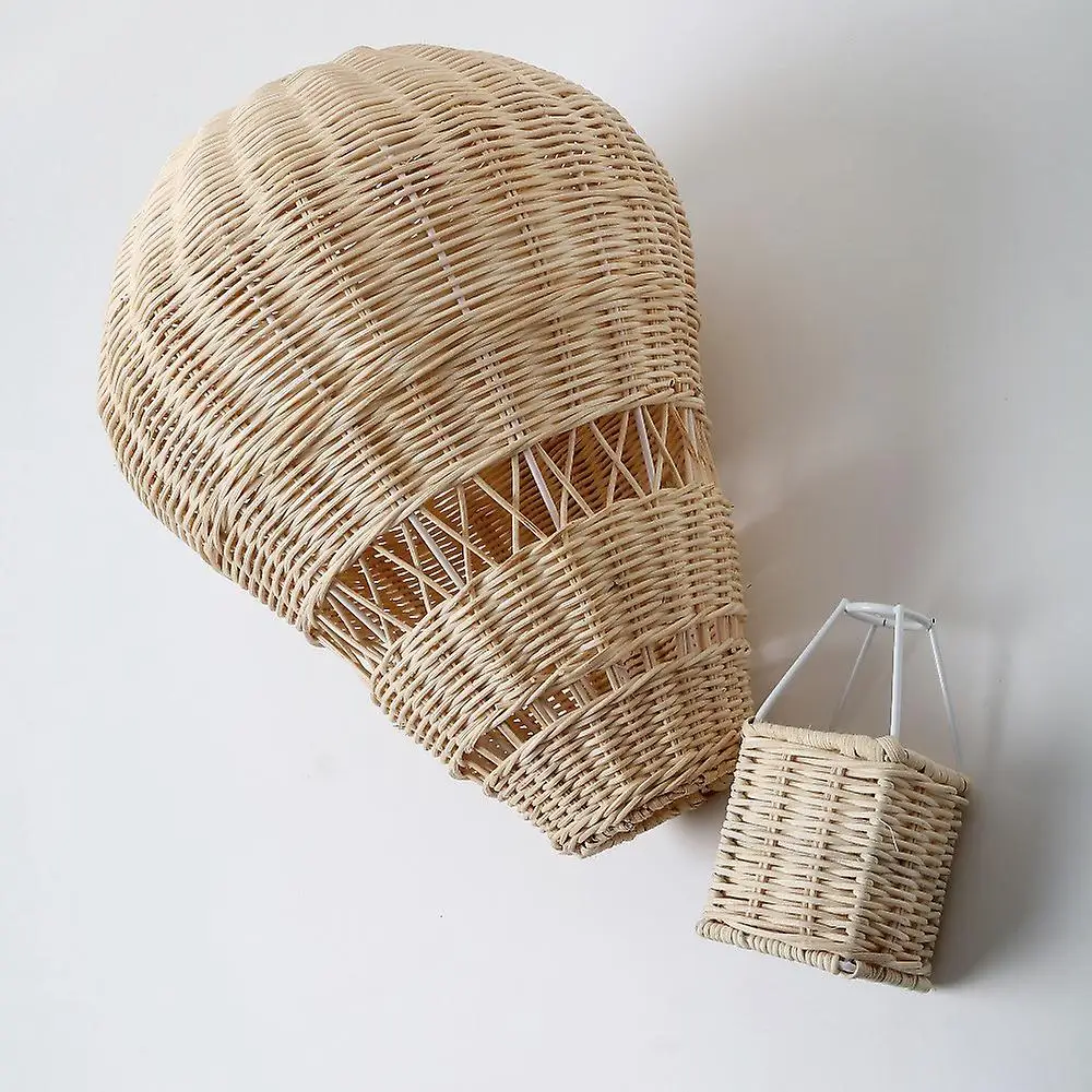 Wicker hanging balloons natural decoration rattan hot air balloon for kids bedroom decorations and home decor