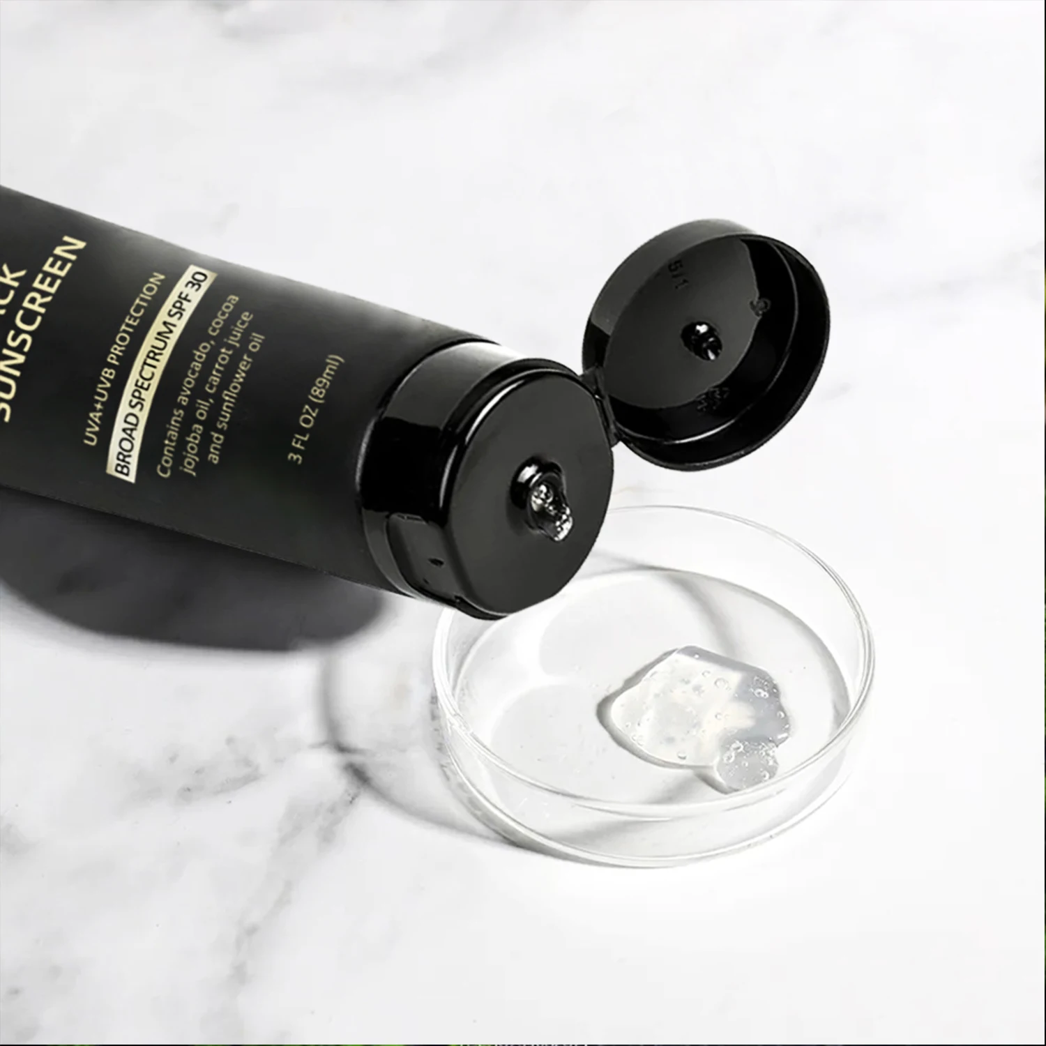 Private Label Organic Mineral Uv Tinted Sunscreen Cream Black Skin Spf 50 Vegan black Sunscreen