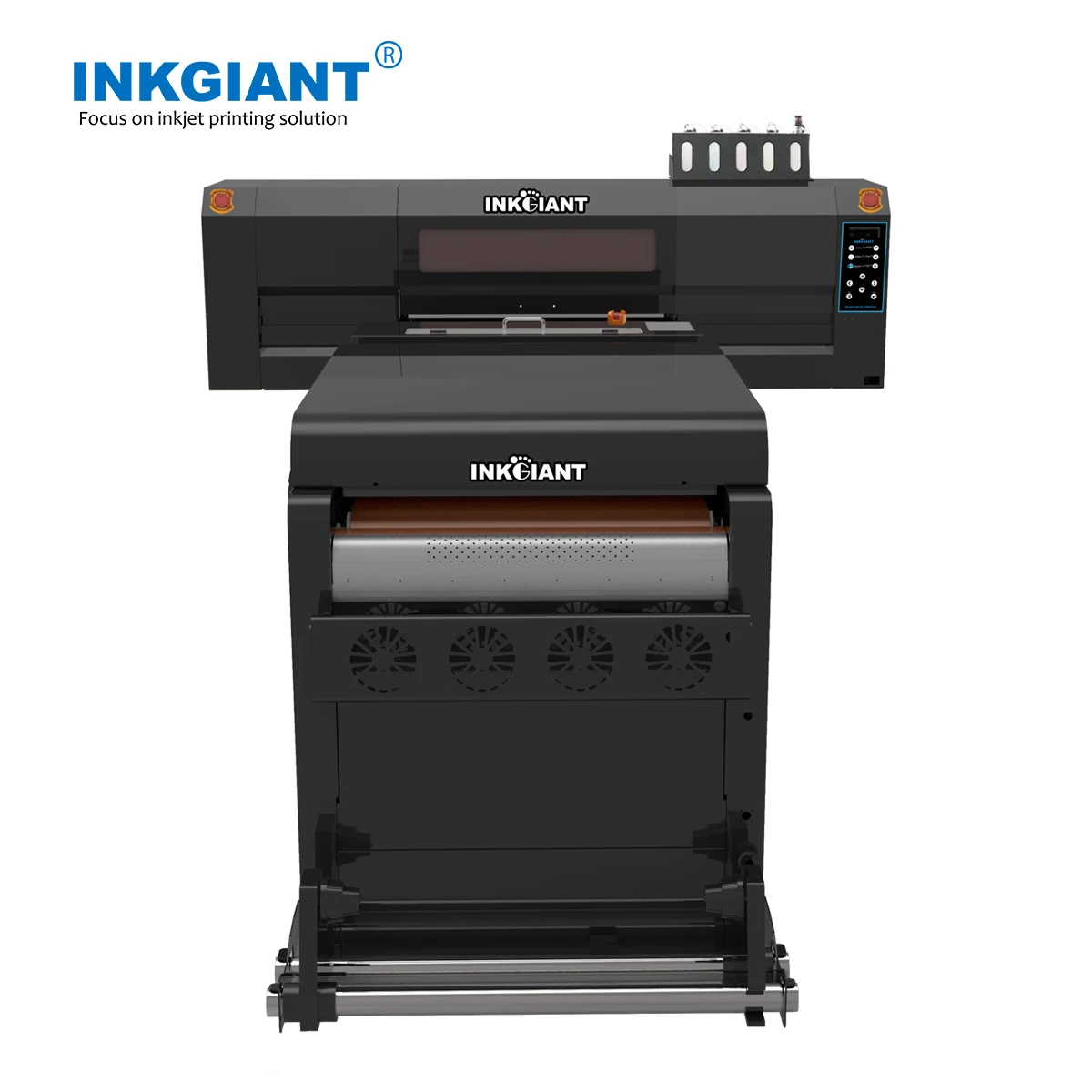 INKGIANT Factory Direct Sale  60cm Roll to Rll 2 Pcs Printheads DTF  Printer for Printing and Powder Shaker for Drying