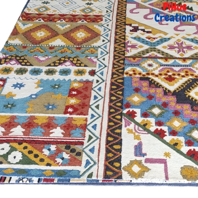 Modern Design Custom Large Area Living Room Bedroom Carpets Rugs High Quality Durable Felt Carpet Rectangle Geometric Everyday
