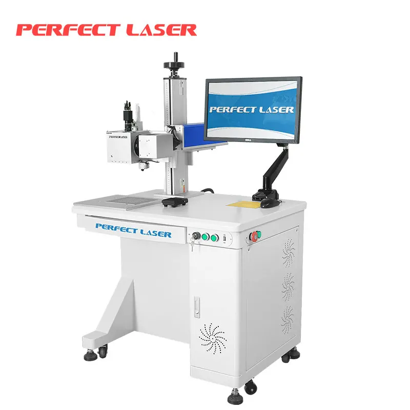 50w automatic recognition CCD camera positioning ultra-small parts chip number letter engraving marking machine