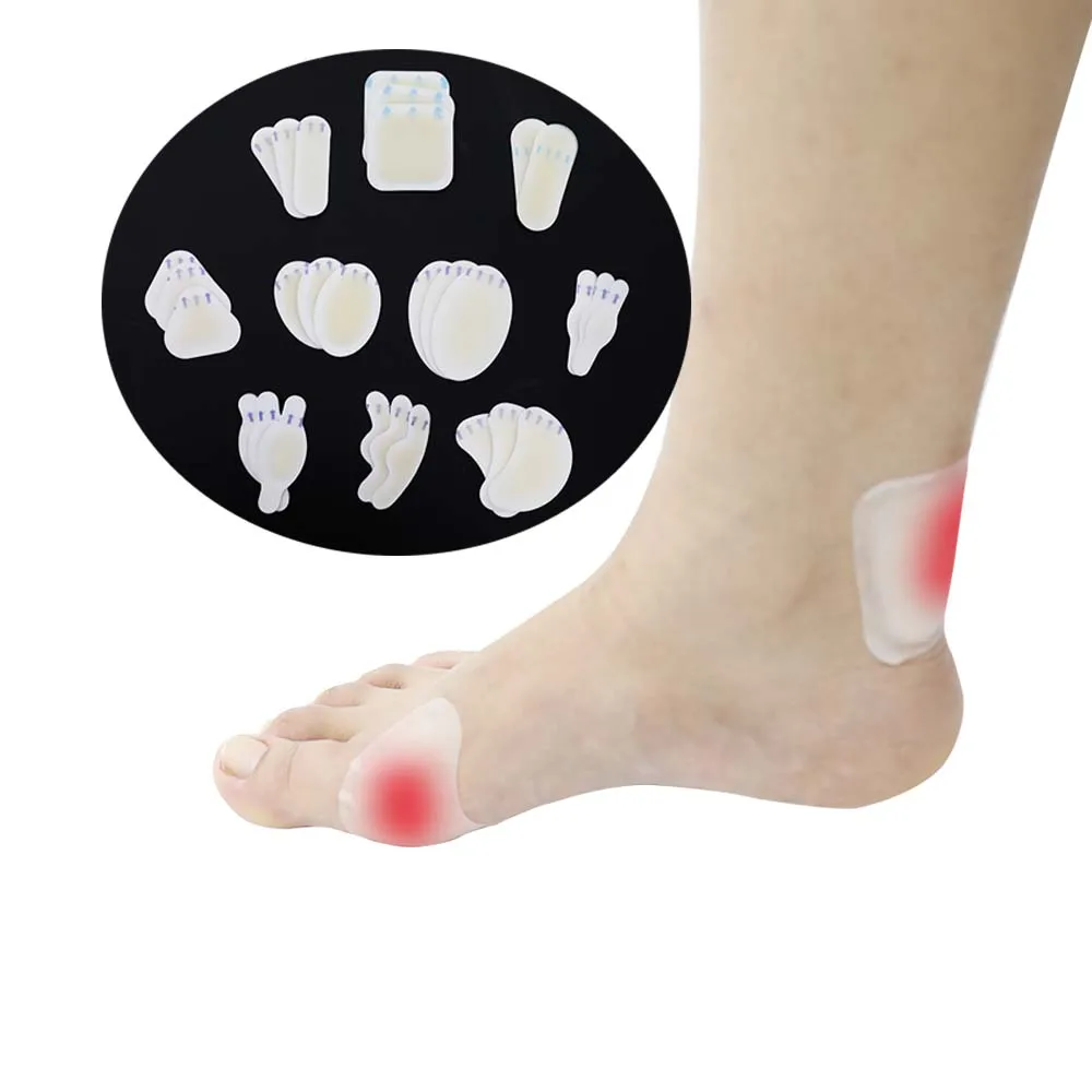 Hydrocolloid Gel Shoes Soft Pads Blisters Stickers Corns Calluses Friction Pressure Spots Relief Heel Pain Blisters Stickers