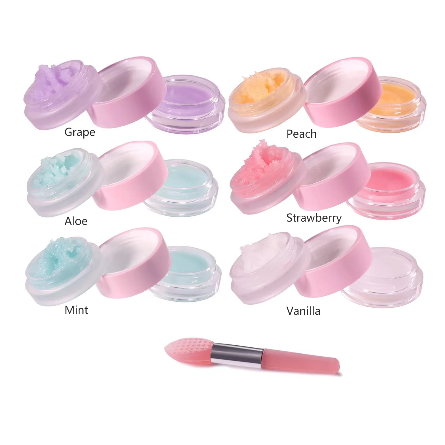 Oem Sugar Vegan 2 In 1 Lip Exfoliator Scrub Exfoliating Scrubs And Lip Balm For Dark Lips
