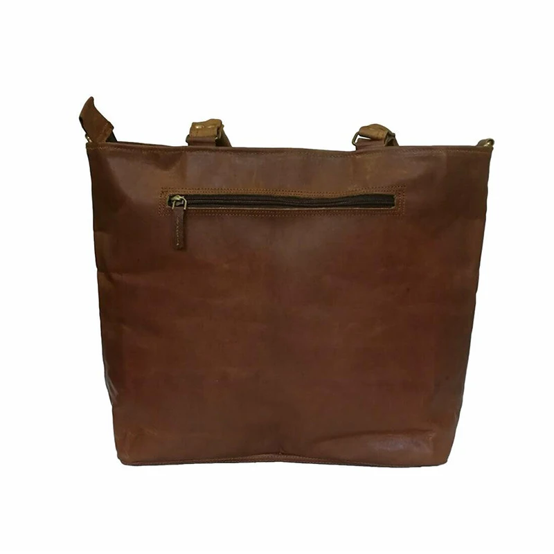 Bulk quantity top quality Women Genuine Leather Shoulder Tote Bag Large Work Purse Handbag for ladies