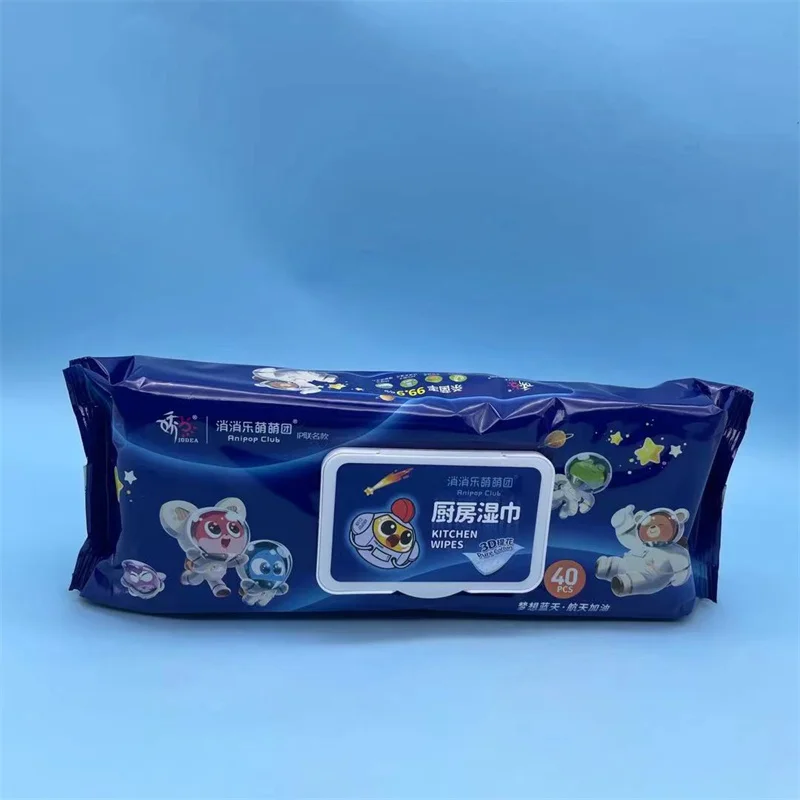 Free Alcohol-Free Oem Odm Baby Wet Tissue Flushable Toilet Water Organic Eco Friendly Multi-Function Kitchen Cleaning Wet Wipes