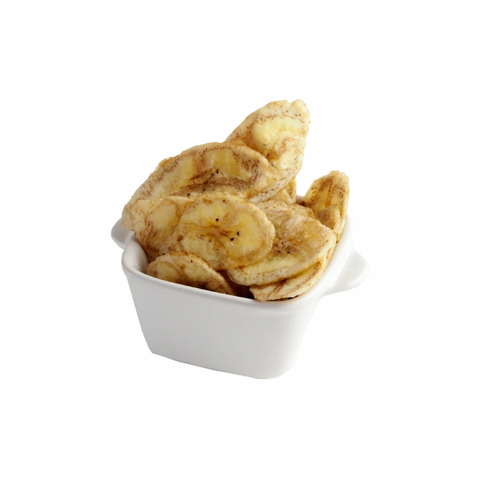 V-Bites Natural Banana Fruit Chips Original Flavor Snack 0.036Kgs Bag Package Vegan Chips Thailand Products