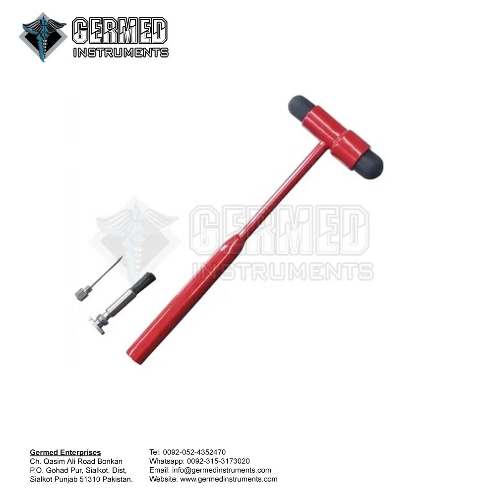 Buck Reflex Hammer Pink Coated Neurology Percussion Hammer Black Coated By GERMED ENTERPRISES