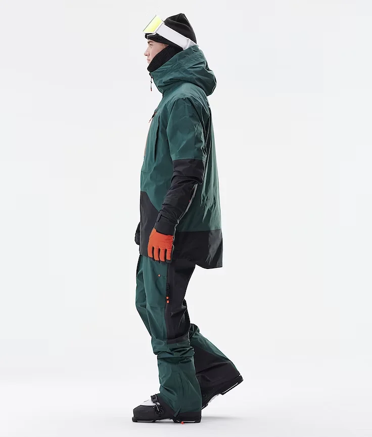 Custom Men Winter Windproof Waterproof Snowboard Ski Suit Ski Snow Wear Jacket Hoodie  OEM Customized