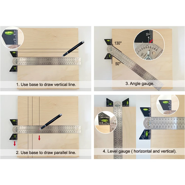 Customizable Stainless Steel T-Square Ruler with OEM and ODM Support
