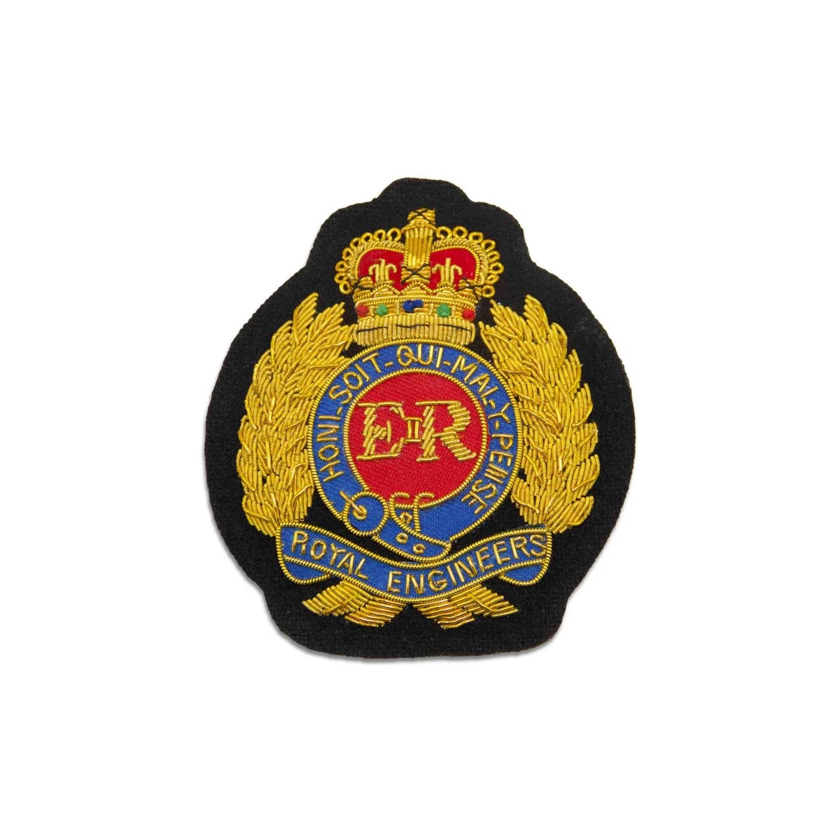 Badges Royal Engineers Bullion Wire Grenade on Maroon BULLION WIRE HIGH QUALITY MADE FROM NANBA GROUP