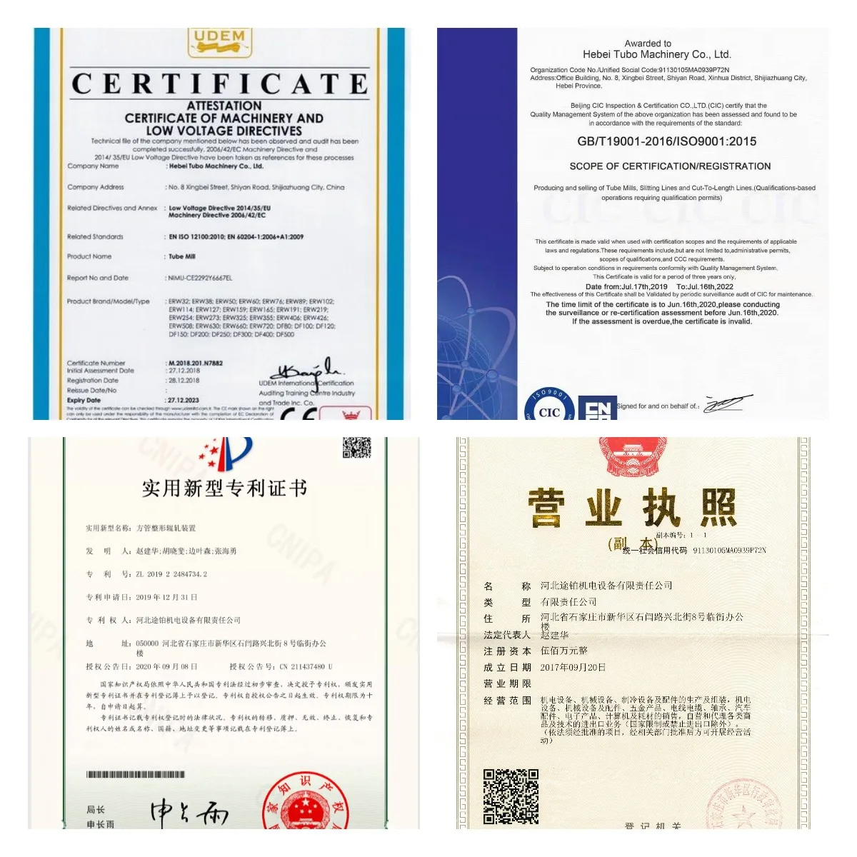 Wholesale High Precision Hollow section pipe production line machine