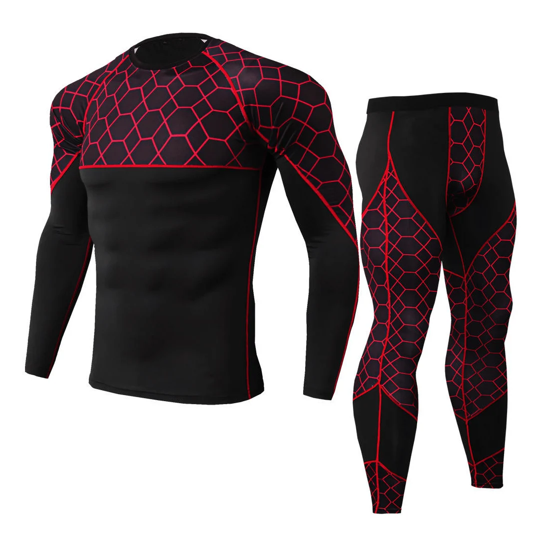 Mens Gym Wear Fitness Clothing Private Label Breathable Compression Fitness Suit OEM Customized Logo By Madrid Sports