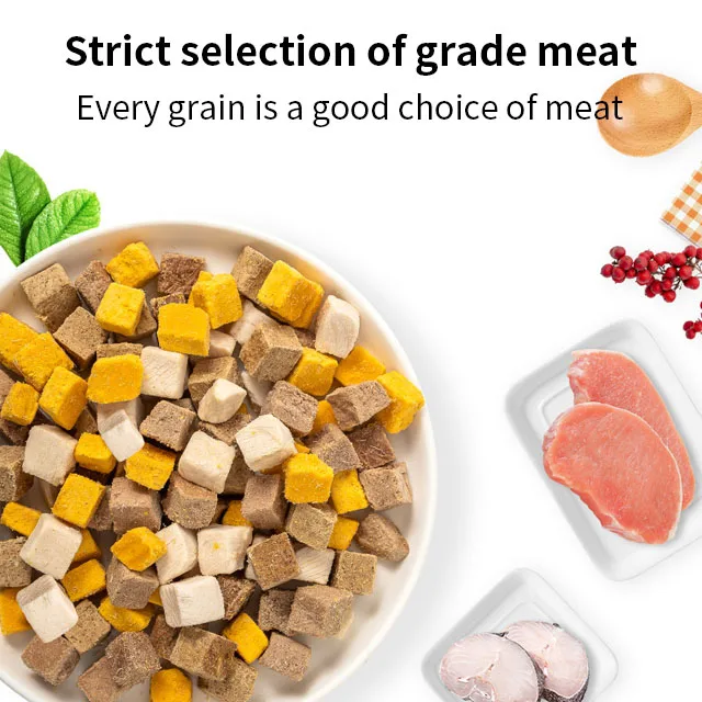 Factory wholesale Natural Dog Treat Freeze Dried Chicken Cubes Dog Treats Dog Chicken Treats