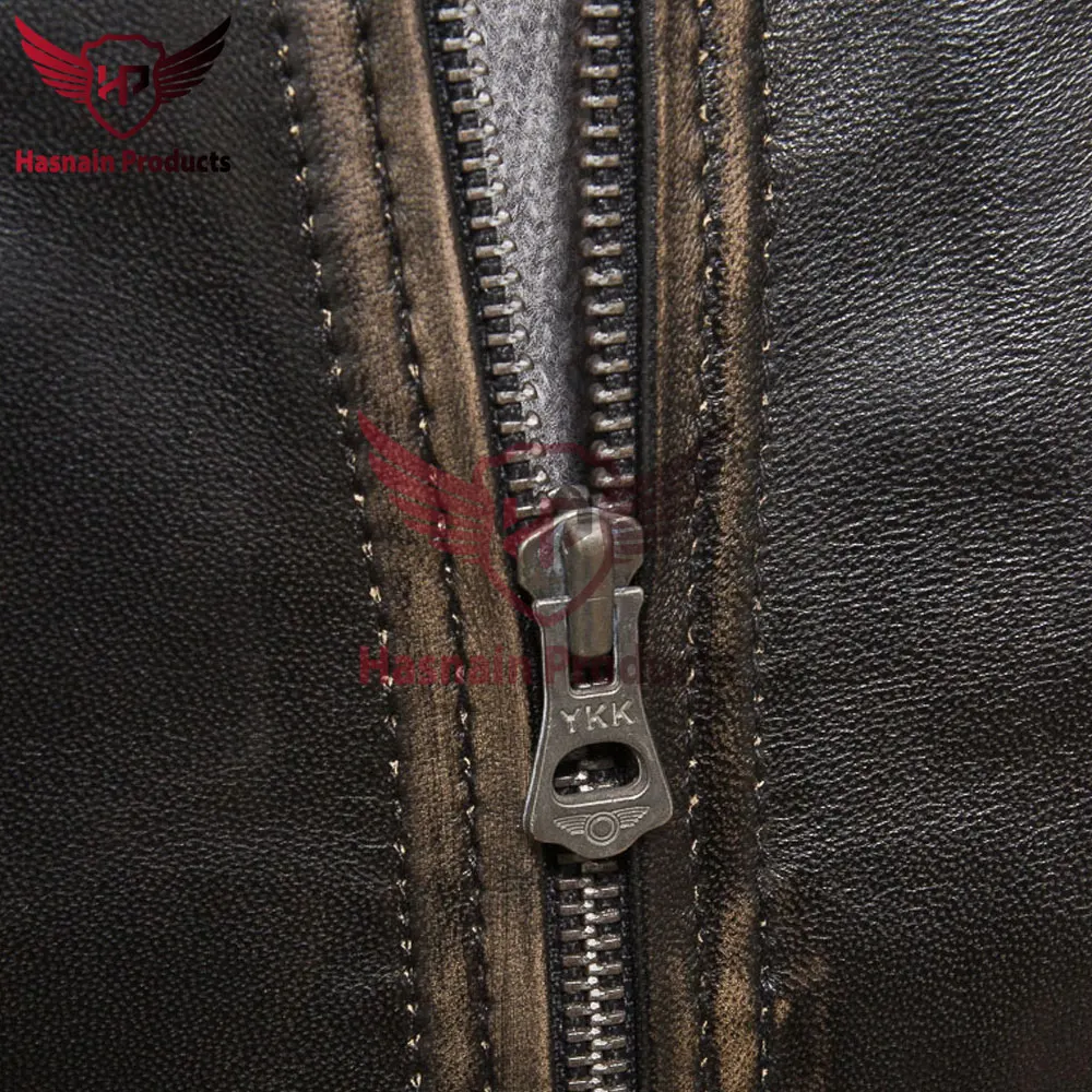 Vintage Leather Biker Jacket - Top-quality Craftsmanship, Distinctive Style, And Timeless Appeal For Motorcycle Enthusiasts