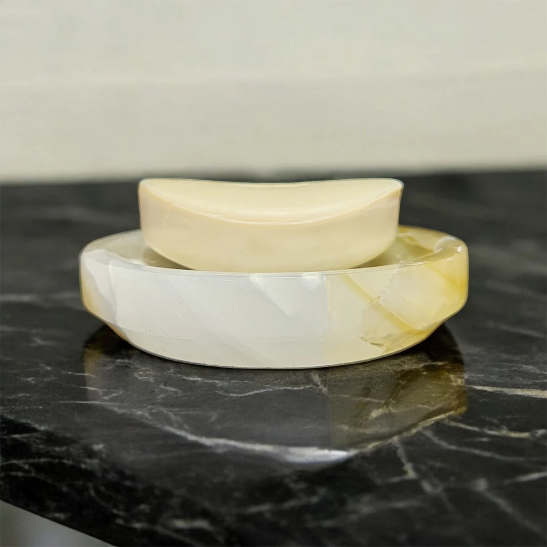 Premium Onyx and Marble Soap Dishes for Luxury Bathrooms