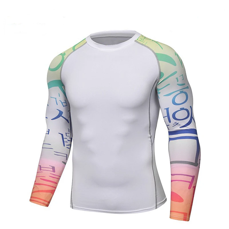 High Performance Custom Long Sleeve Rash Guard Multi Color Men BJJ MMA Training Rashguard Moisture-Wicking Comfortable Fit