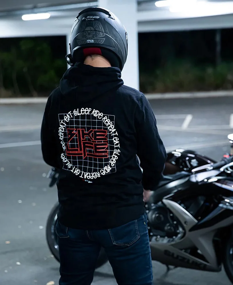 Motorcycle Motorbike Hoodie lined with DuPont KEVLAR Top hoodies for unisex, Prime Protection Kevlar Hoodies With Protection