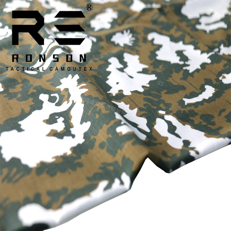 NC 50/50 RIPstop Red dawn camouflage nylon cotton fabric NYCO camo printed tactical uniform camouflage fabric