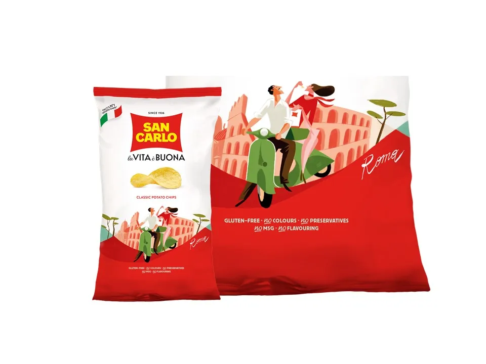 San Carlo Classic potato chips gr 50 premium quality Made in Italy