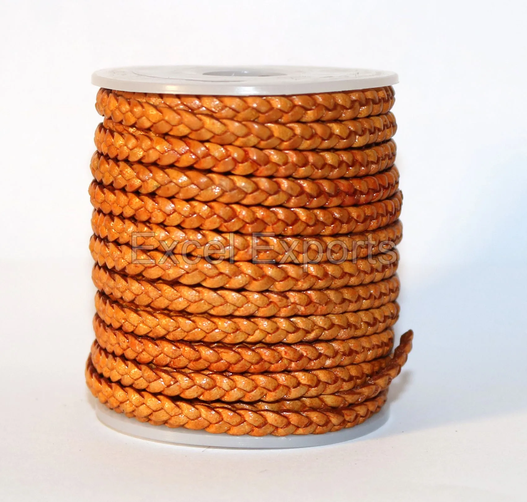 BLACK LEATHER BRAIDED CORDS HAND BRAIDED COWHIDE LEATHER STRAPS 4mm 5mm 6mm BY EXCEL EXPORTS DIY ACCESSORY