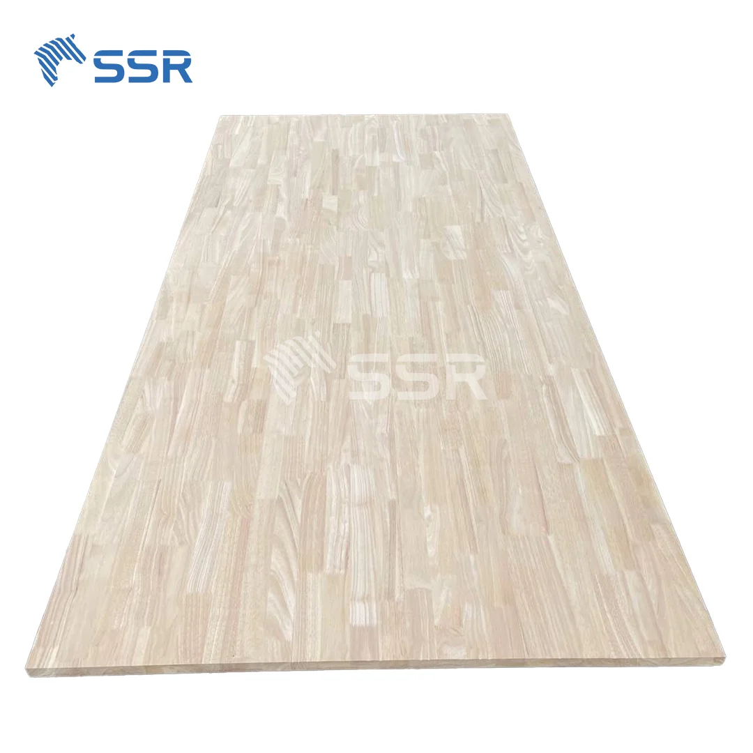Rubberwood FJ Board-Hevea Wood FJ Panel- Rubber Wood Solid Board for Furniture Production for Distributor Manufacturer 1220*2440