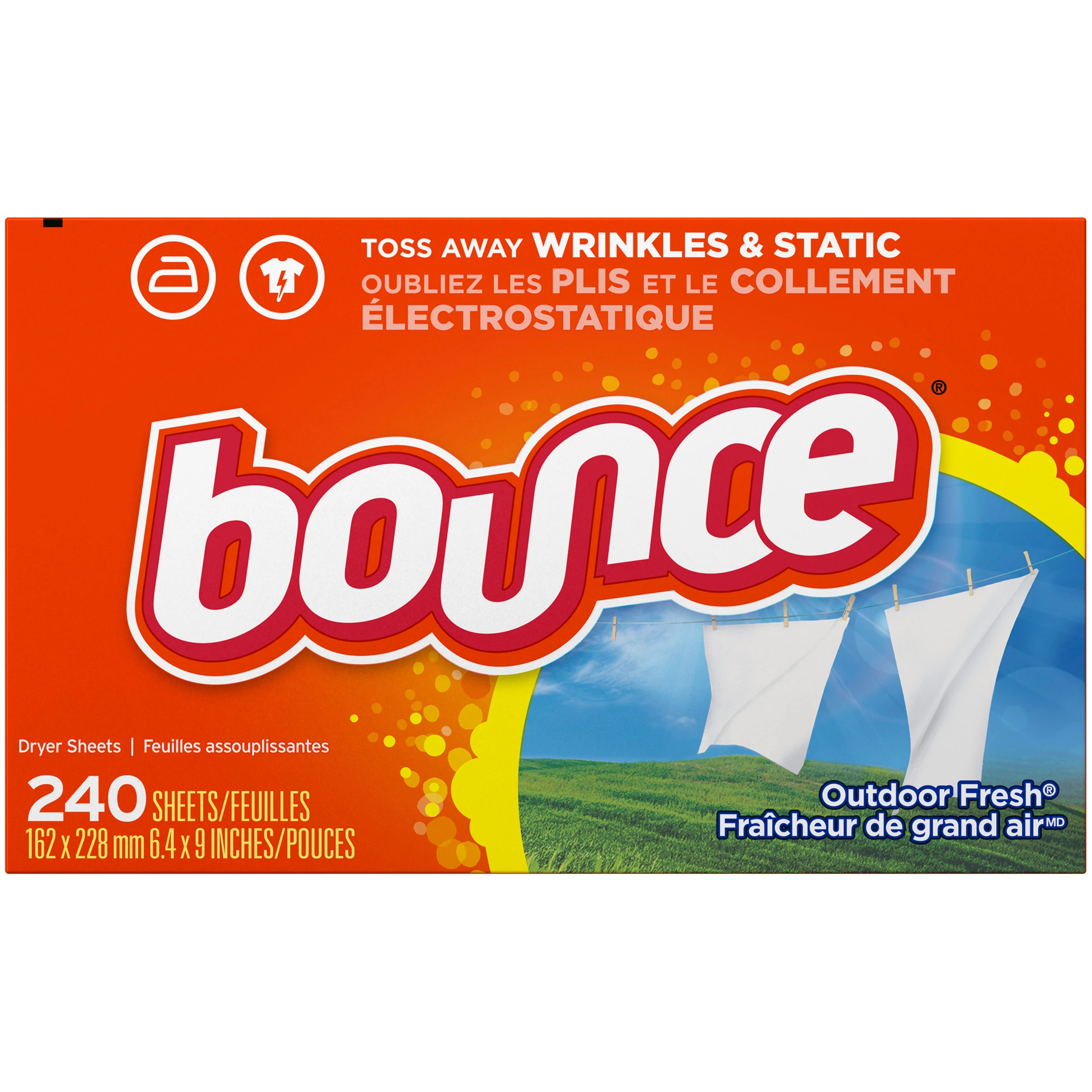 Bounce Free & Gentle Dryer Sheets, 180 Ct, Unscented