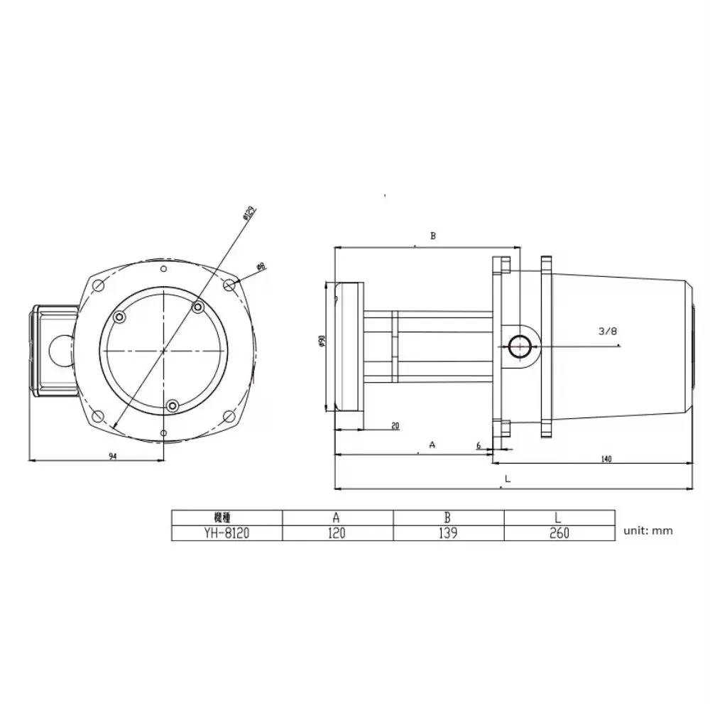 Coolant Pump for Lathe Grinder